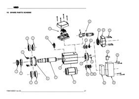 0 SPARE PARTS SCHEME 11 33 10 12 19 20 21 15 16 5 1 (Page 21 / 22) HSD Spindle AT MT Series Installation, Operation and Maintenance Instructions and Precautions